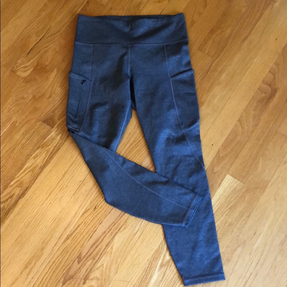 Athleta 3/4 tight - grey, size small
